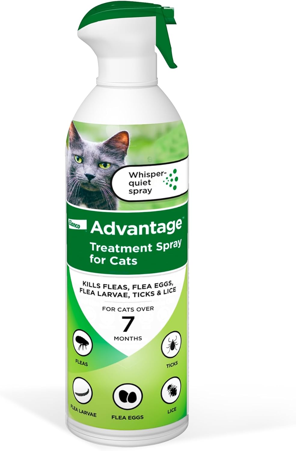 Advantage Cat Flea Treatment Spray | Kills Fleas & Ticks | Cat Flea Spray | 8 oz.