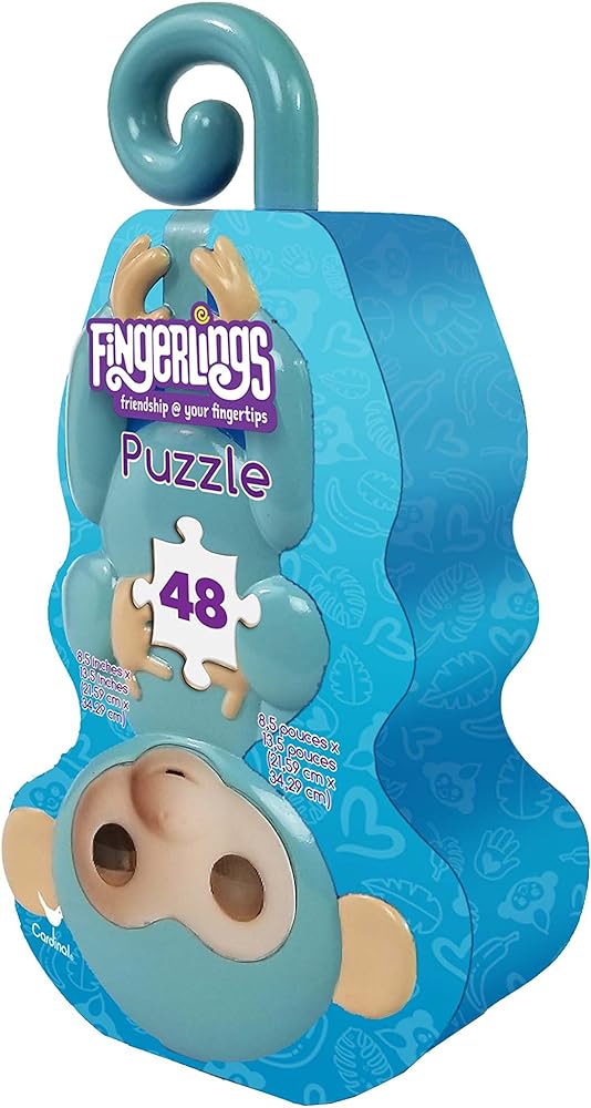 Spin Master Games Cardinal Industries Fingerlings Monkey Tin Puzzle in Character Tin