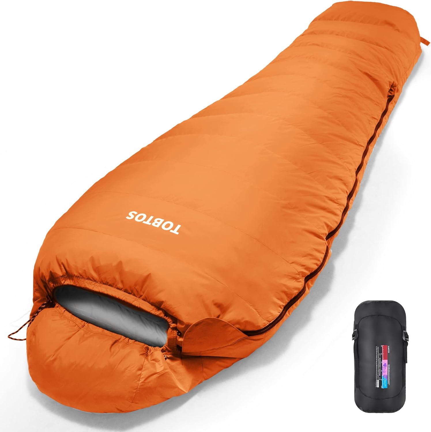 TOBTOS Mummy Sleeping Bag, 4 Season Warm & Cold Weather Camping Sleeping Bag for Adults, Lightweight Backpacking Sleeping Bag with Compression Sack for Camping, Outdoor, Hiking, Backpacking