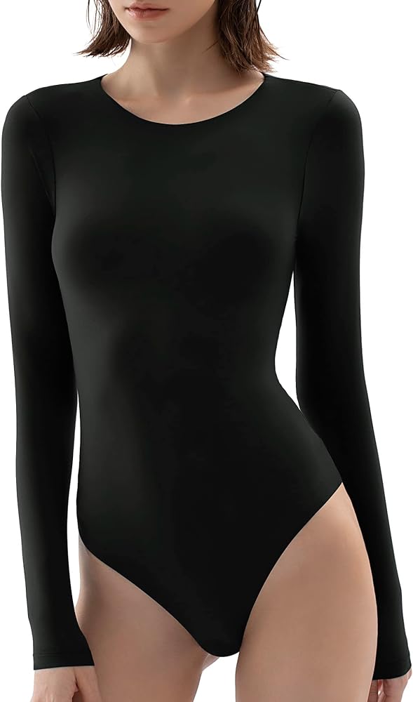 I recently purchased the Women's Crew Neck Long Sleeve Bodysuit, and it has quickly become an essential piece in my wardrobe. This top offers a second-skin feel that's unparalleled, making it a five-star favorite in my collection.1. **Comfort Beyond Compare:** The first thing that struck me about this bodysuit is the incredible comfort it provides. The fabric is exceptionally soft and stretchy, conforming to my body without feeling restrictive. It truly feels like a second skin!2. **Perfect Fit:** Finding the right fit can be a challenge with bodysuits, but this one nailed it. The crew neck design is flattering and not too tight, and the sleeves are just the right length. The snap closure at the bottom is easy to use and secure, ensuring the bodysuit stays in place all day.3. **Versatile Style:** I love how versatile this bodysuit is. It's perfect for layering under sweaters, blazers, or cardigans during colder months, and it's equally great as a standalone piece during milder weather. Dress it up with a skirt or down with jeans - it suits any occasion.4. **Durable Quality:** After several washes, this bodysuit still looks brand new. The material holds up exceptionally well, and I haven't noticed any fading or stretching. It's clear that this is a high-quality garment built to last.5. **Timeless Wardrobe Addition:** This bodysuit has quickly become a timeless wardrobe staple for me. It's the kind of piece you can reach for without thinking, knowing it will elevate your outfit and provide all-day comfort.In conclusion, the Women's Crew Neck Long Sleeve Bodysuit is a game-changer in the world of fashion. It combines comfort, style, and durability flawlessly. Whether you're dressing up for a special occasion or simply want a comfortable, chic everyday outfit, this bodysuit is the answer. I can't recommend it enough  it's well worth the investment! 