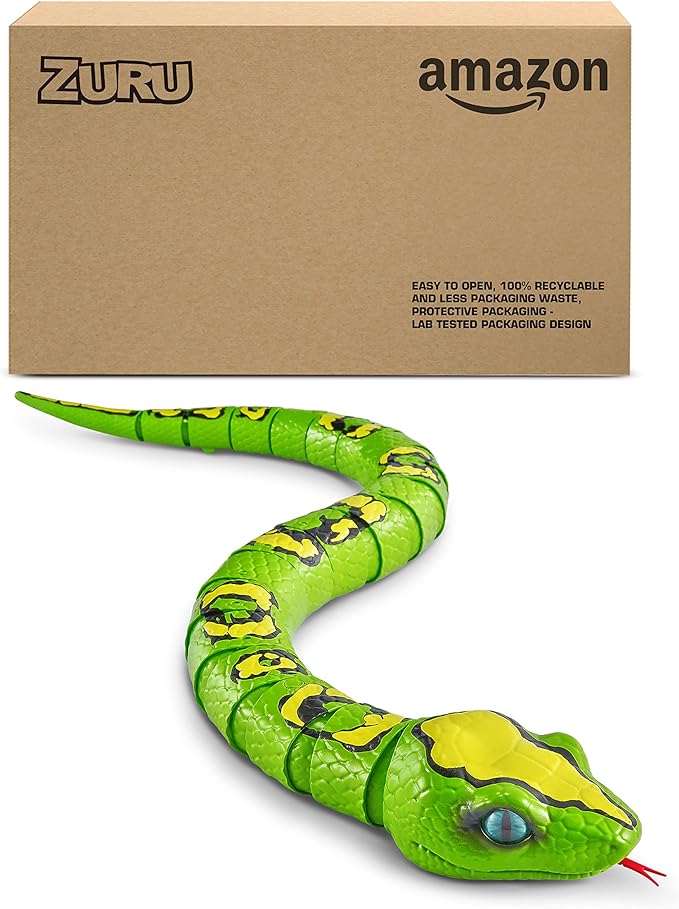 Robo Alive King Python by ZURU (Frustration Free Packaging) Battery-Powered Robotic Snake , Interactive Kids Toys, Giant Prank Snake Toy for Boys, 31 Inches