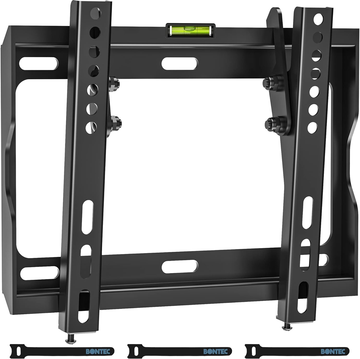 BONTEC Low Profile TV Wall Mount Bracket Fixed for Most 17-45 inch LED,OLED Flat Screen TVs, Ultra Slim Tilt Wall Mount up to 66LBS, Max VESA 200x200mm, Fits 8 Wood Studs