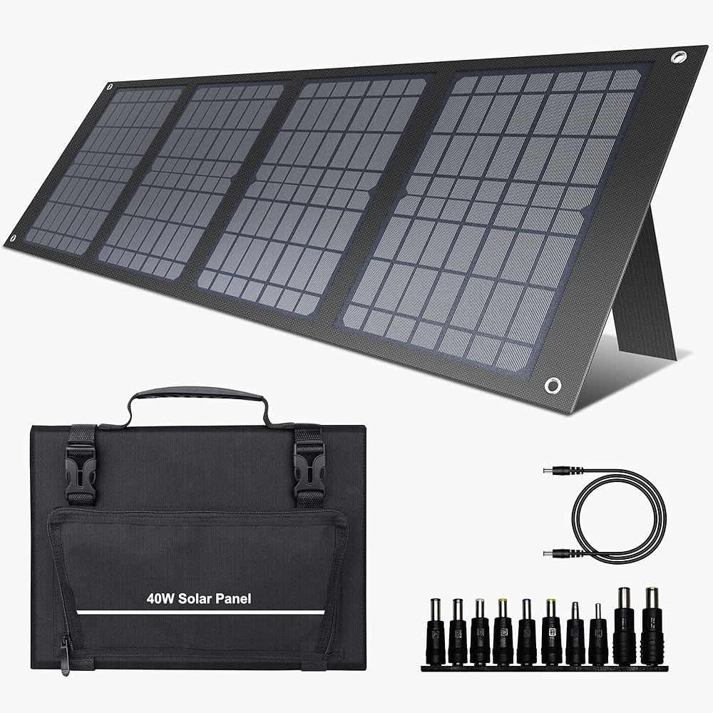 I have only gotten to use this product a couple of times so far.  Took it on a camping trip and used to keep our battery stations all charged up.  It did well.  I didn't get a chance to really check charge rate because our battery packs never really got below 80%.  But this solar panel certainly did what we expected it to do.It is fairly easy to set up, although the "legs" can be a little bit of a pain.  But I leaned it up against one of the bigger coolers for additional support.  It folds up nicely and is small enough to fit in most storage locations.Overall, I'm happy with it so far.