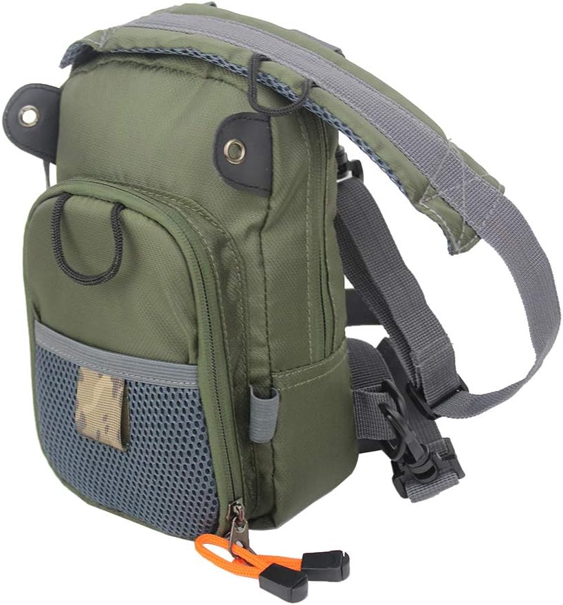 Kylebooker Fly Fishing Chest Pack Lightweight Tackle Storage Pouch Waist Bag