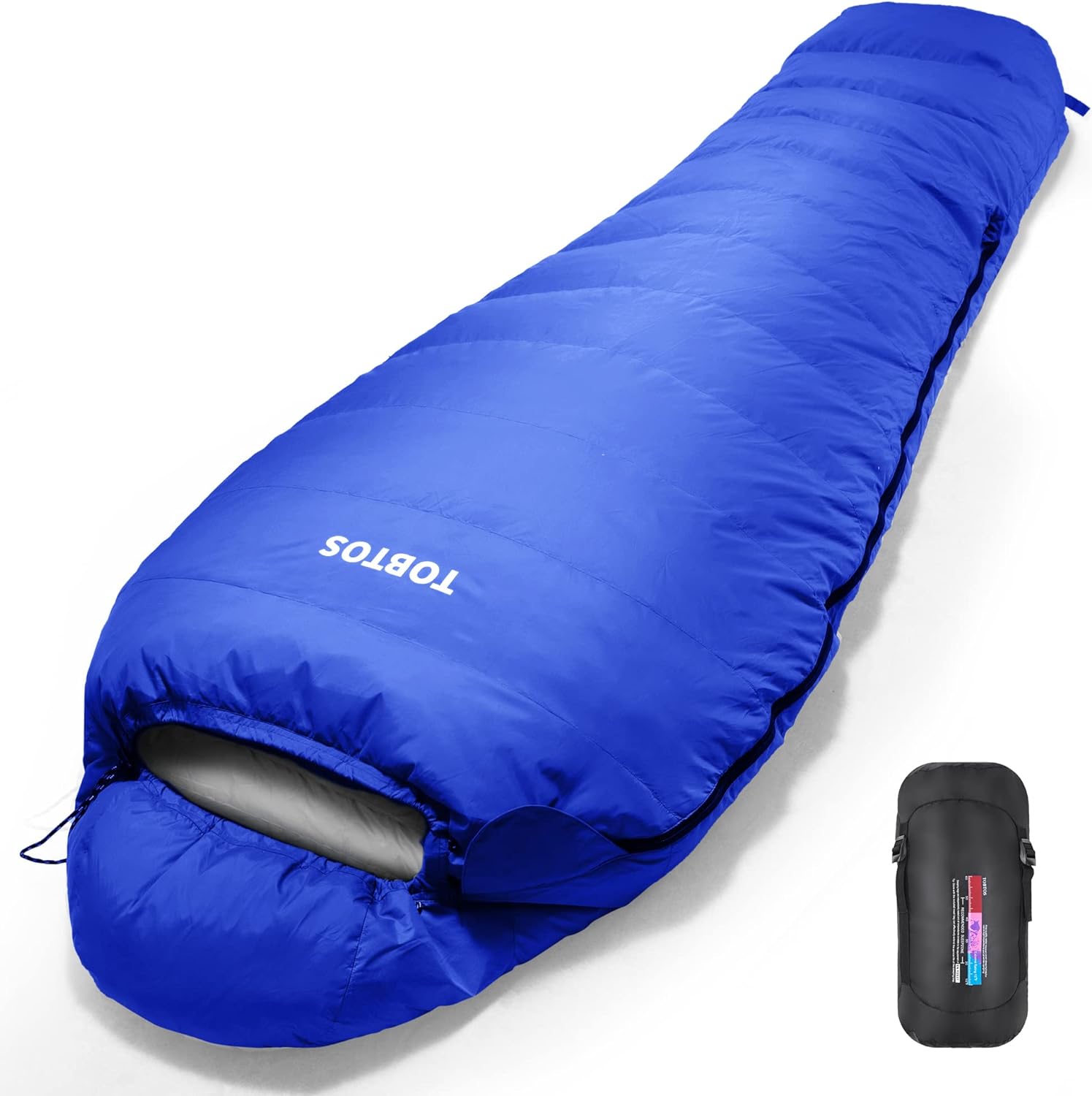 TOBTOS Mummy Sleeping Bag, 4 Season Warm & Cold Weather Camping Sleeping Bag for Adults, Lightweight Backpacking Sleeping Bag with Compression Sack for Camping, Outdoor, Hiking, Backpacking