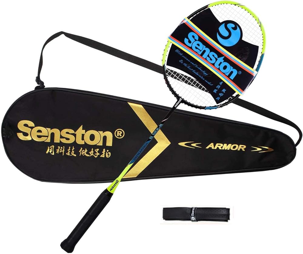 Senston N80 Badminton Racket Carbon Fiber Badminton Racquet, Single Professional Badminton Racket