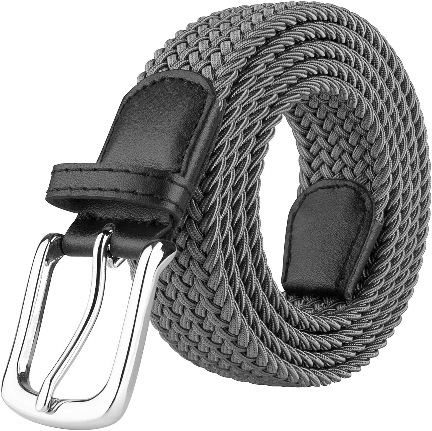 JUKMO Elastic Braided Belt, Stretch Woven Belt in Gift Box