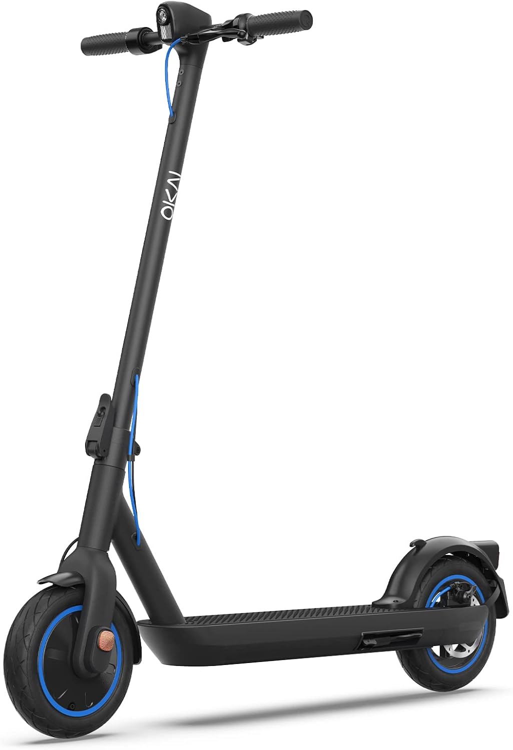 OKAI Electric Scooter for Adults - Up to 28 Miles & 15.5 MPH, 10 Tires, 600W Motor, Max Load 264 lbs Folding Electric Scooter with Dual Brakes, ES520B