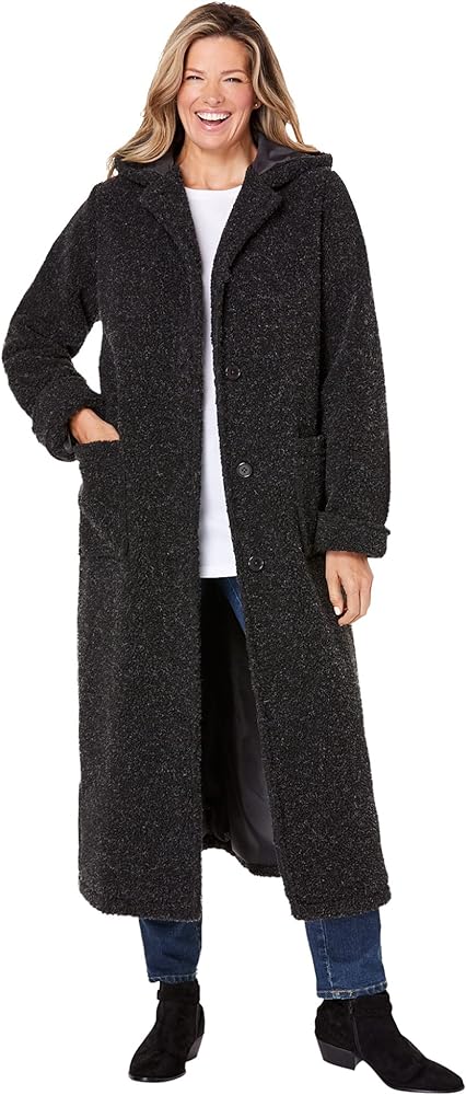 I had a coat like this over 10 years ago...when I was skinny. I always loved it. After gaining some weight, I had to part with it. I have been looking at this coat for about 4 months. Given the mixed reviews, I wasn't sure about ordering it. I walk my dog each morning, and I need a long, warm coat. I finally took the plunge, and the coat came on 1/3/24. It fits me perfectly, it's warm, I love that it's lined inside, and being a person with long arms...I finally have a coat that has "long" sleeves!!!! Most coats I have, the sleeves are always too short. I won't need to worry about it with this one.I wouldn't hesitate to buy this coat again! A few notes:I am 5'9 and approximately 230 lbs; I normally wear a 2X shirt, coat, and jacket. Knowing me, I would have ordered this coat in my normal size, a 2X, and it would have been huge on me! After looking at the reviews and size chart, I ordered this coat in a "Plus Large," and it fits me perfectly with room to spare (not too big, it fits perfectly). As most reviewers mentioned, it runs large.I ordered mine in charcoal gray (it's a solid medium gray fabric with no "heather hairs" like others have mentioned. This coat is "berber" so it's not silky, slinky soft like a fleece coat would be, but it's also NOT stiff, and scratchy...like some people have mentioned.I am writing this review for those who have been looking at this coat for a while and were leery about ordering it. Had I read a review like mine a few months ago, I would have ordered it well before I did.Don't hesitate to buy this coat...you just need to ensure the sizing is right! It does run large (by 2 sizes). I found the fabric, quality, and functionality to be 5 STARS!