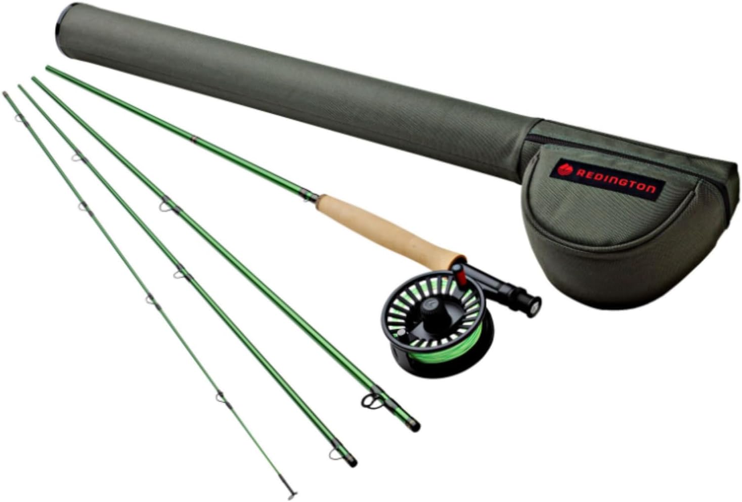 Redington VICE Fly Fishing Combo Kit, includes Vice Fly Rod, I.D. Reel, RIO Mainstream Line, and Travel Case