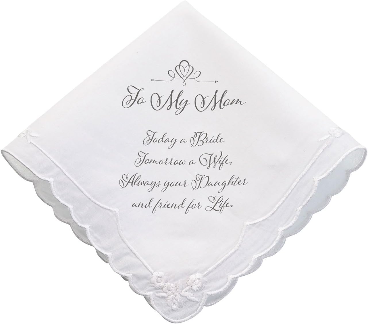 Lillian Rose Mom Wedding Gift Keepsake Hankie, 6.5