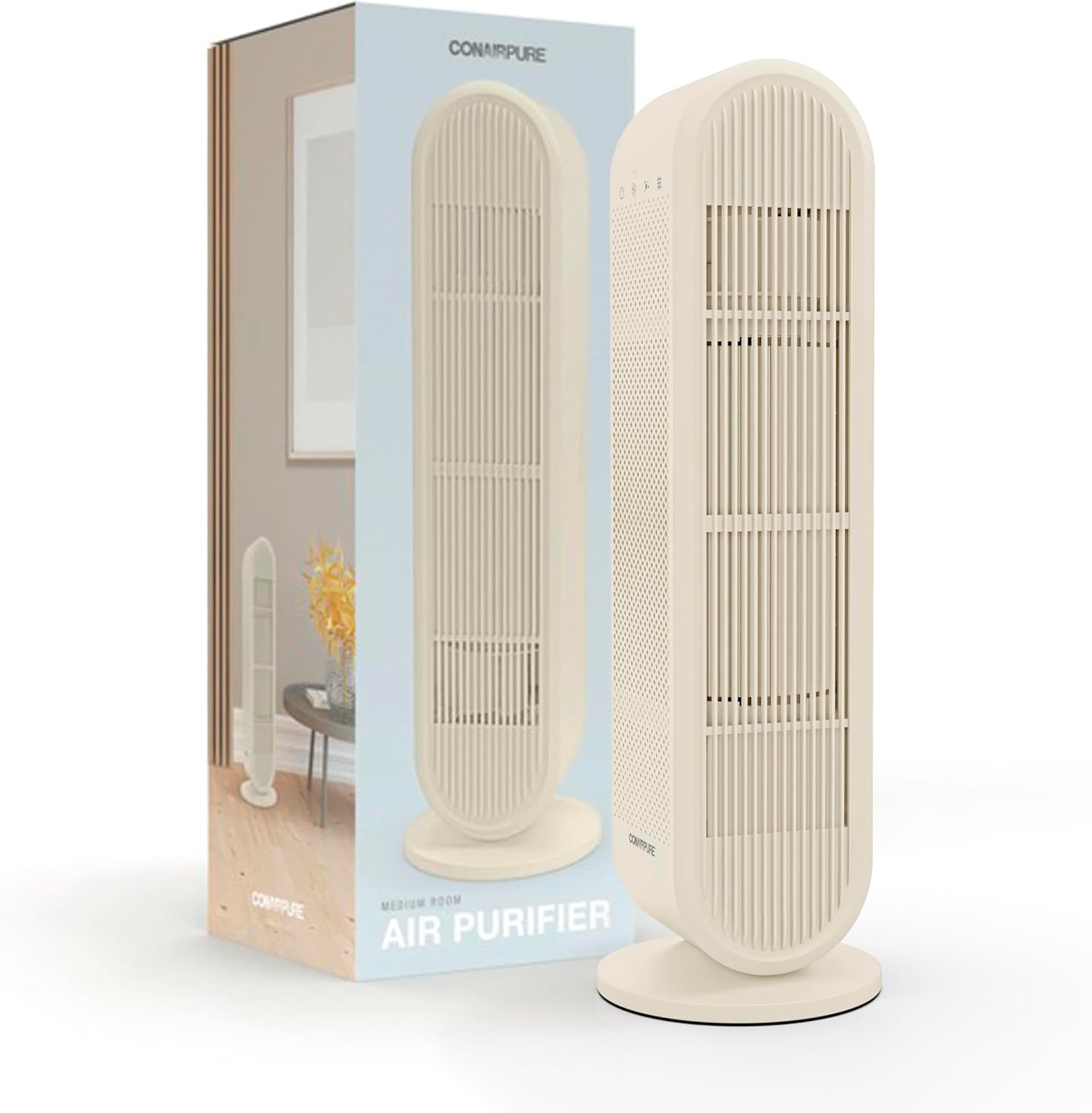 Conair Air Purifier, HEPA Air Filter, Air Purifier for Allergies, Dust, Pollen, Odor Control, Air Purifier for Medium Sized Rooms up to 200 Sq. Ft.