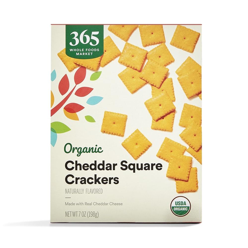 365 by Whole Foods Market, Organic Cheddar Squares, 7 Ounce