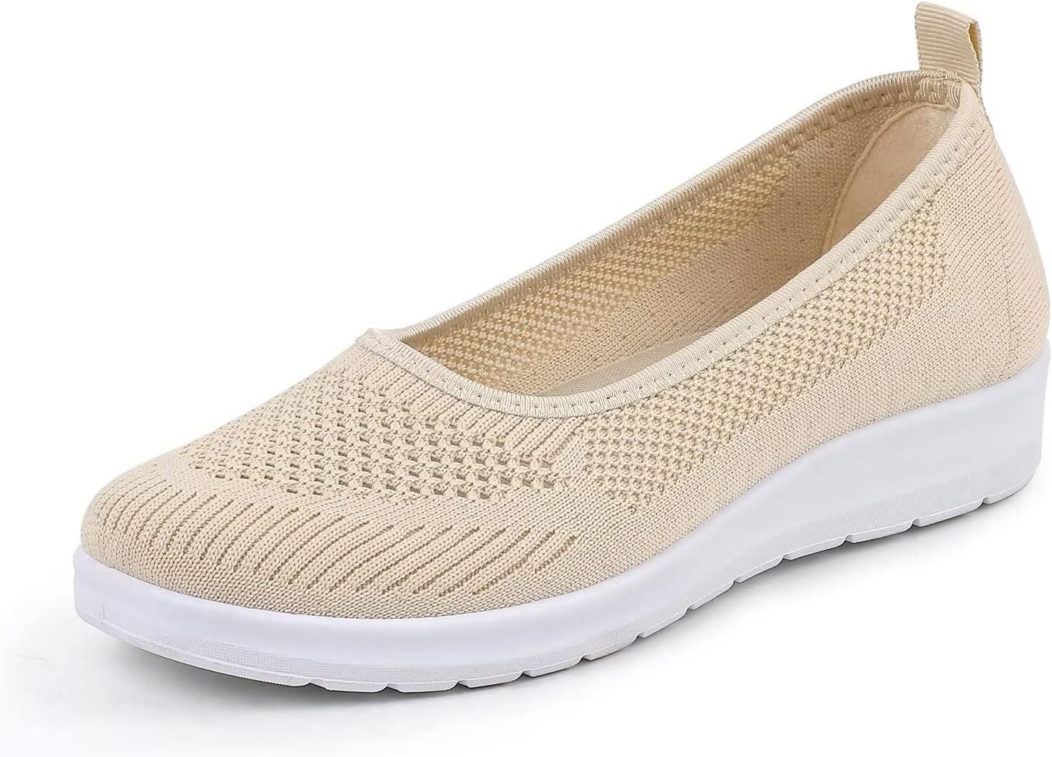 MUSSHOE Walking Shoes Women Breathe Mesh Slip On Sneakers Women Comfortable Lightweight