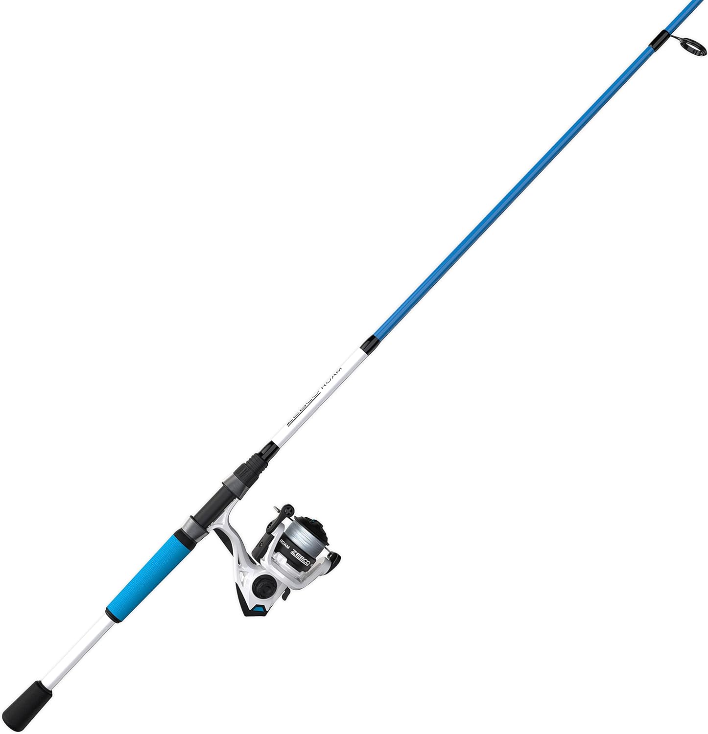 Zebco Roam Spinning Reel and Fishing Rod Combo, Split ComfortGrip Rod Handle, Soft-Touch Handle Knob