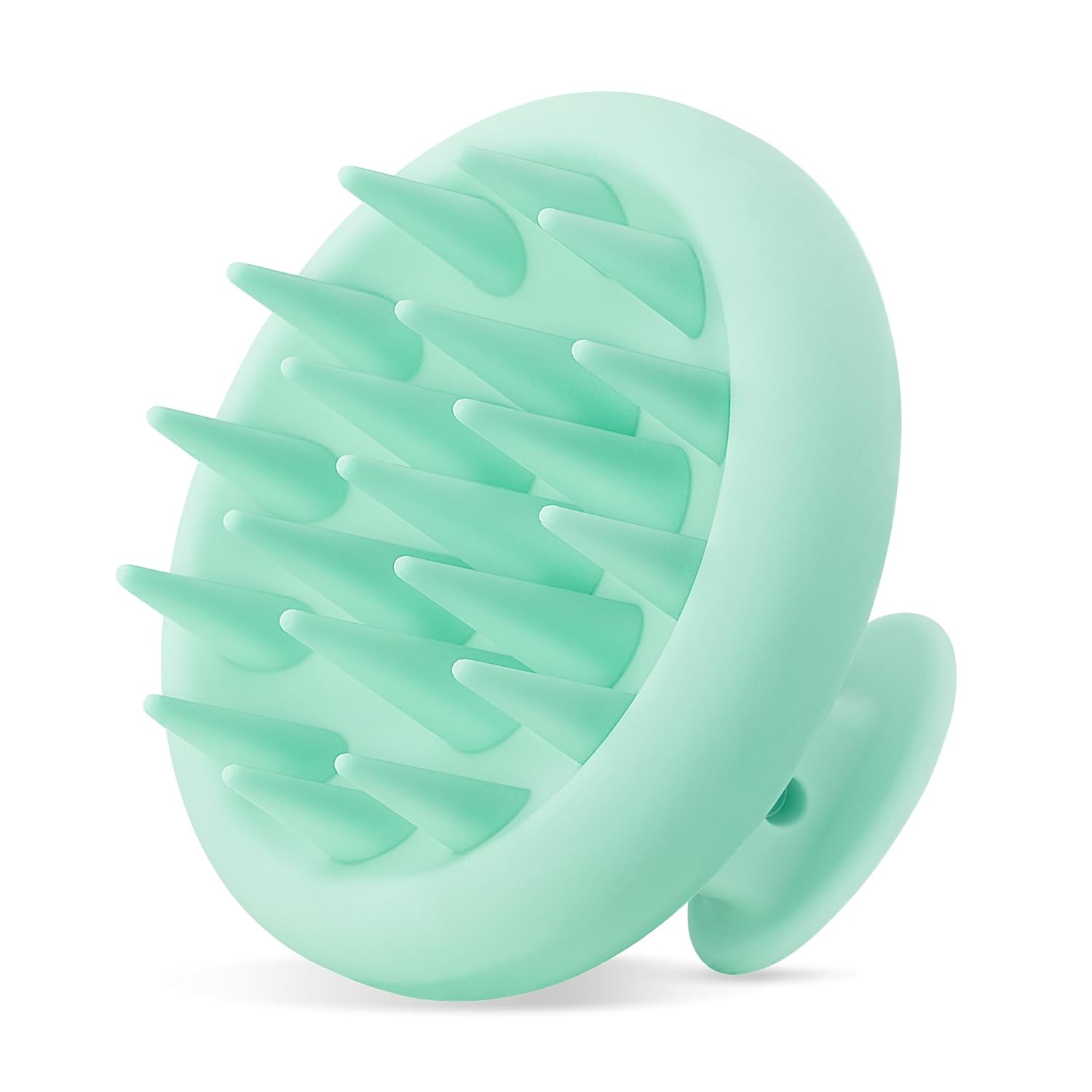 HEETA Scalp Massager Hair Growth, Scalp Scrubber with Soft Bristles, Integrated Silicone Design, Scalp Exfoliator for Dandruff Removal & Relax Scalp, Shampoo Brush Fit Wet Dry Hair Use, New Green