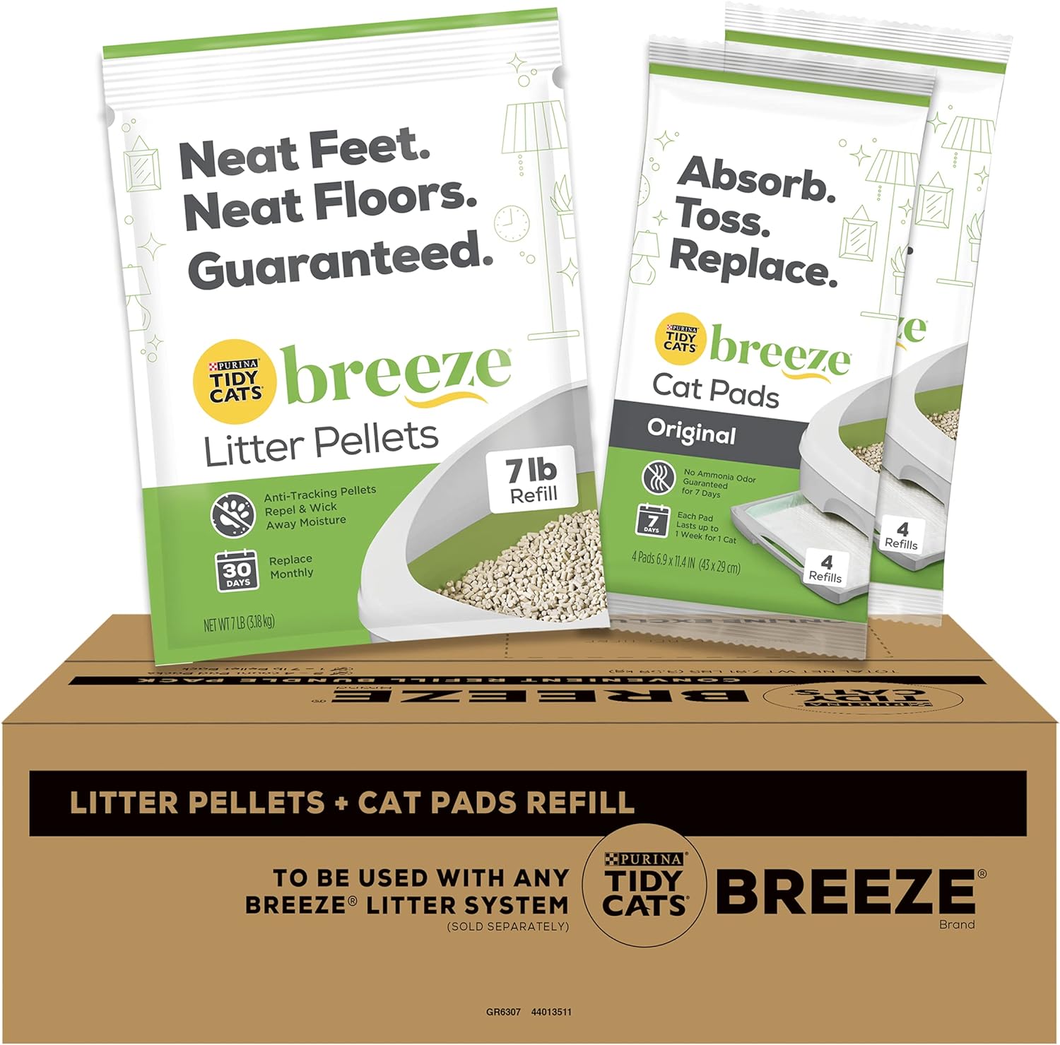 Purina Tidy Cats Breeze Litter System Cat Refill Bundle - 7.91 lb. Box