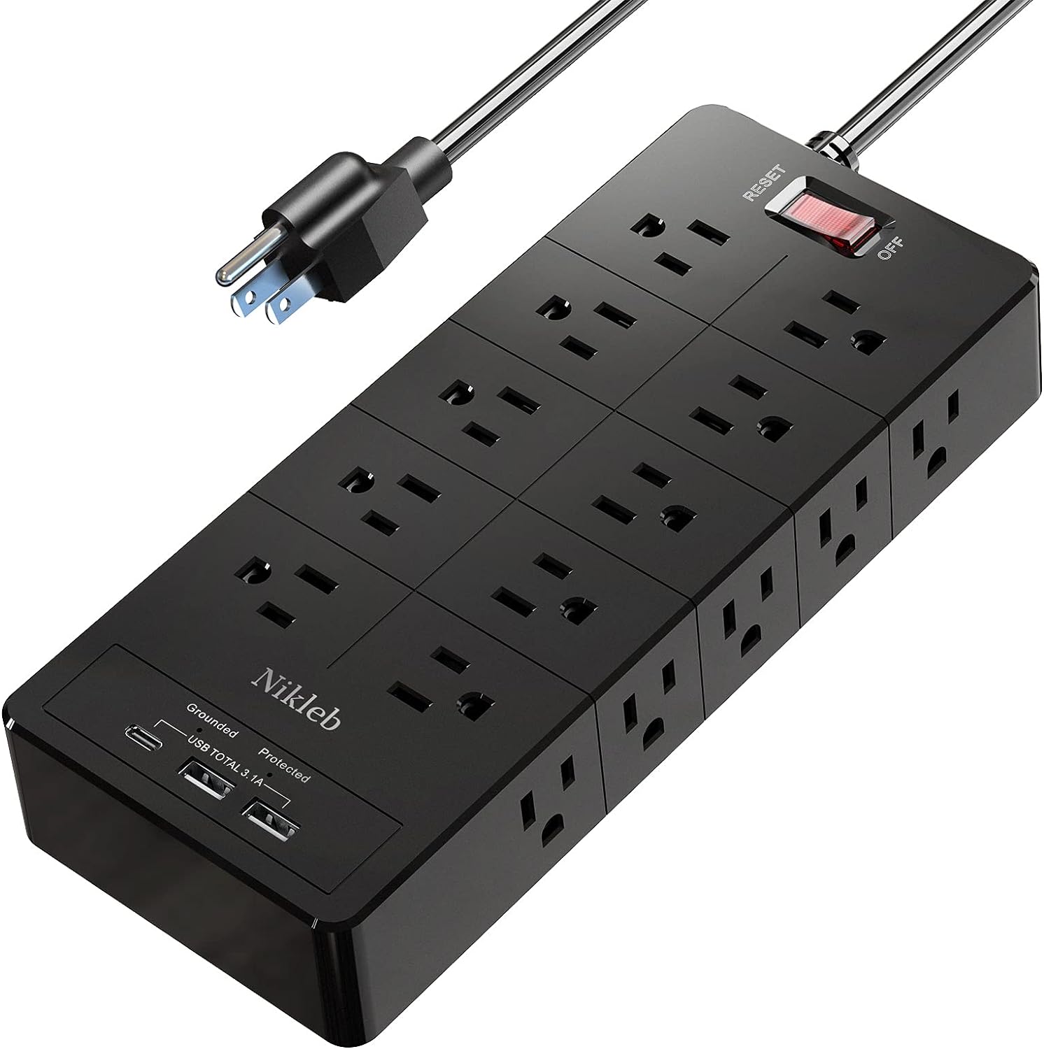 I recently purchased this power strip, and although it' too early to determine its long-term durability and quality, I must admit that it has quickly become the best power strip I have ever used.Prior to acquiring this power strip, I had been relying on several small power strips to accommodate my various devices. However, this power strip stands out due to its exceptional design and versatility. One of its notable features is the ability to accommodate large adapters on the side outlets, while