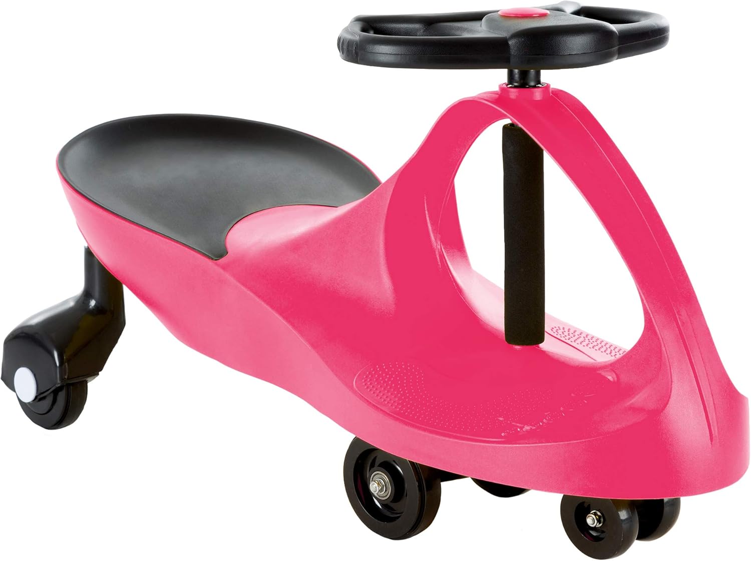 Wiggle Car Ride-On Toy - No Batteries, Gears, or Pedals Just Twist, Swivel, Go - Outdoor Swing Car for Kids 3 Years and Up by Lil Rider (Hot Pink), Large