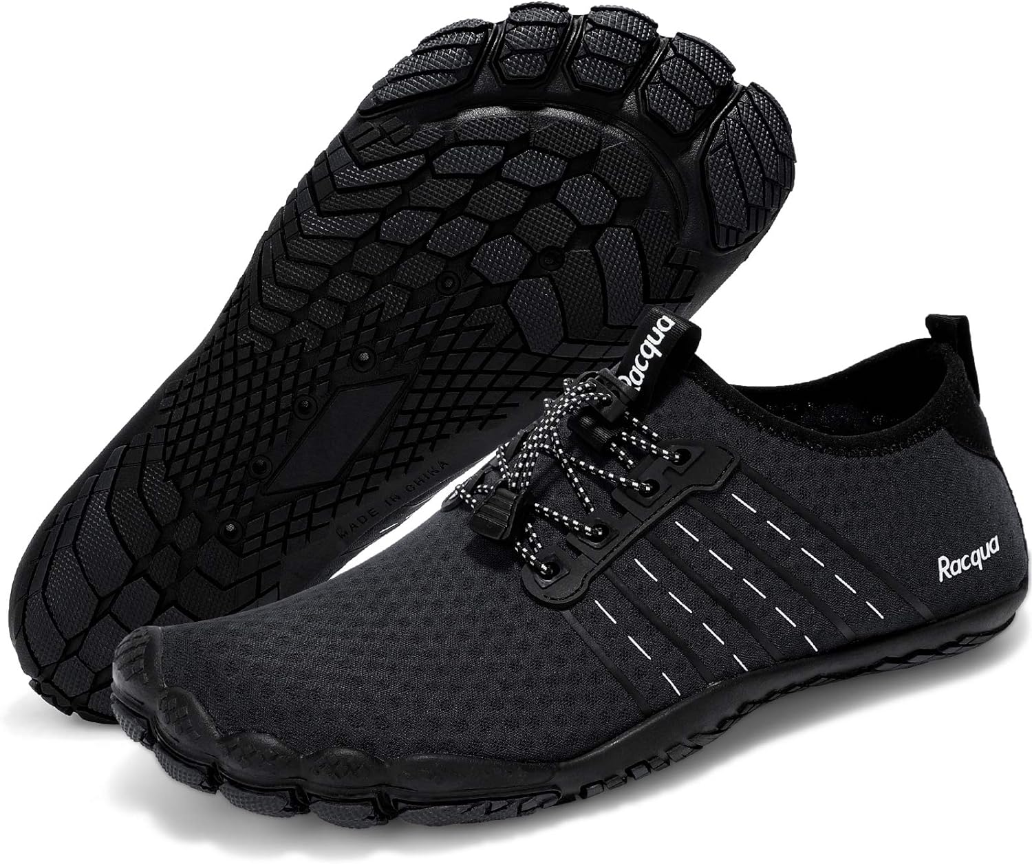 Racqua Water Shoes Quick Dry Barefoot Beach Aqua Sport Swim Surf Pool Hiking Diving Walking for Men Women