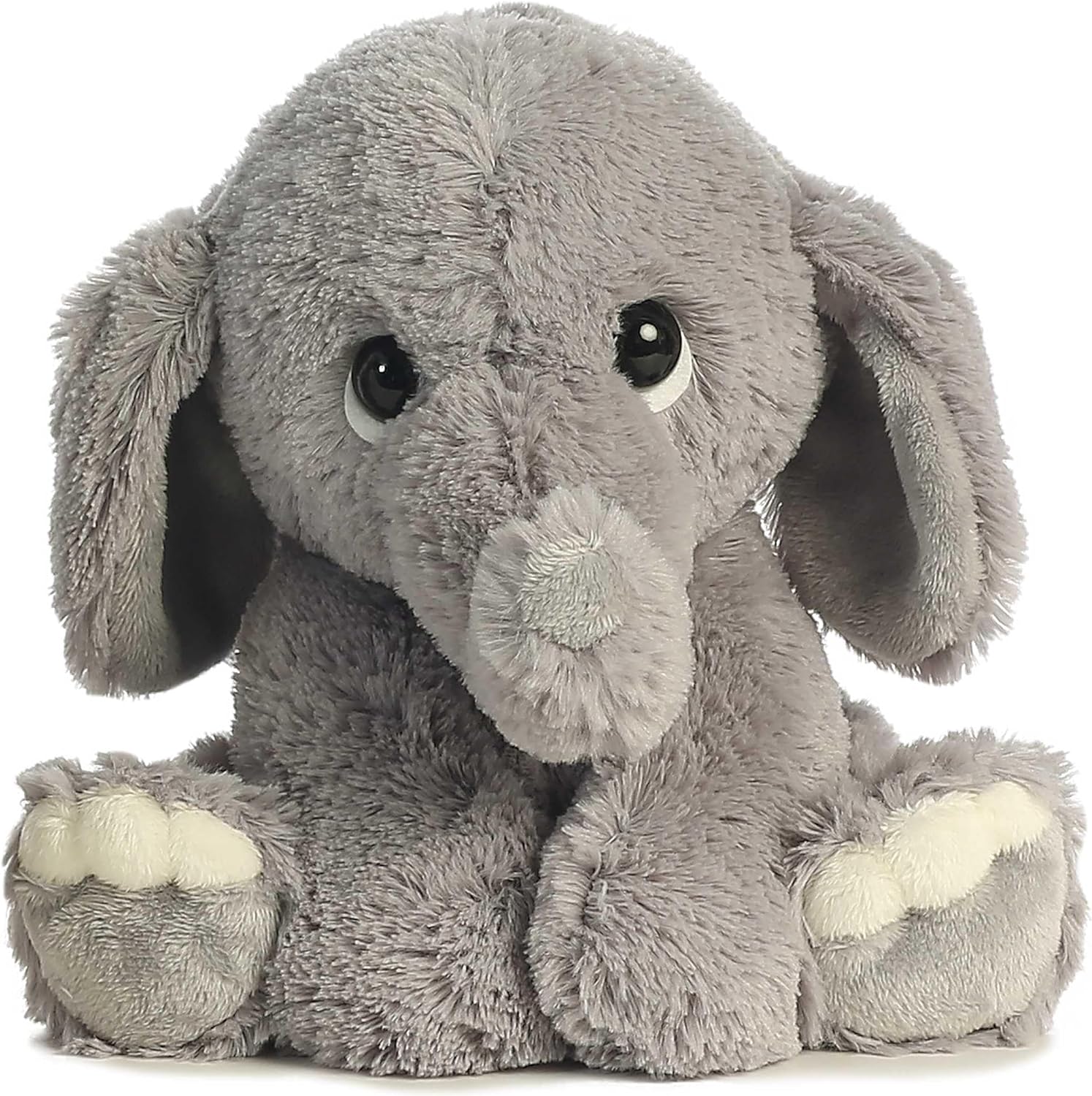 Aurora® Playful Lil Benny Phant Baby Stuffed Animal - Soft & Cuddly Toy - Imaginative Play - Gray 10 Inches