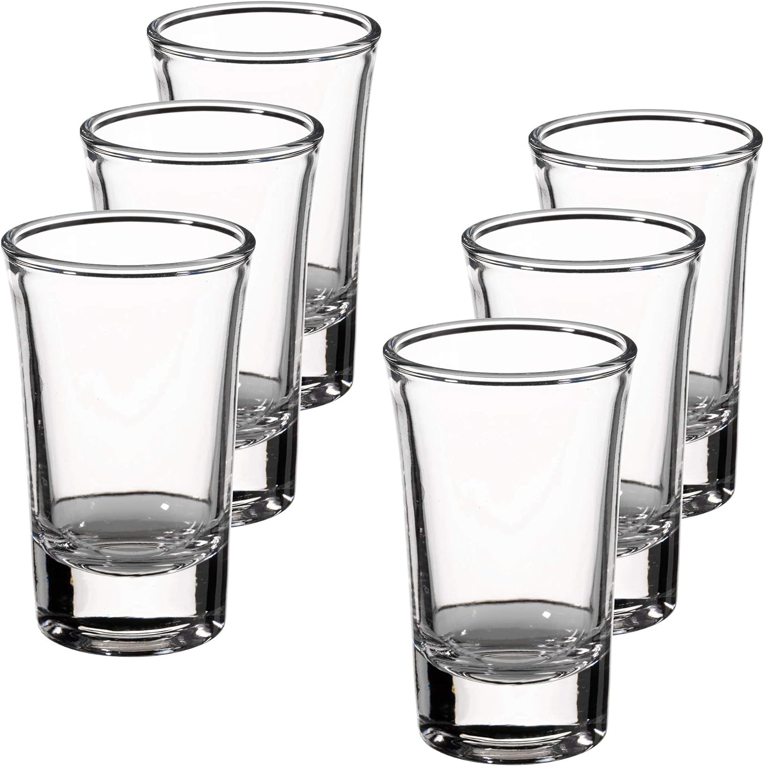 Lillian Rose Set of 6 Shot Glasses, 6 Count (Pack of 1), Clear