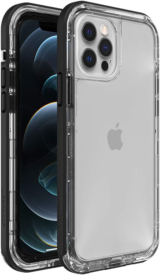 LifeProof NEXT SERIES Case for iPhone 12 & iPhone 12 Pro - BLACK CRYSTAL (CLEAR/BLACK)